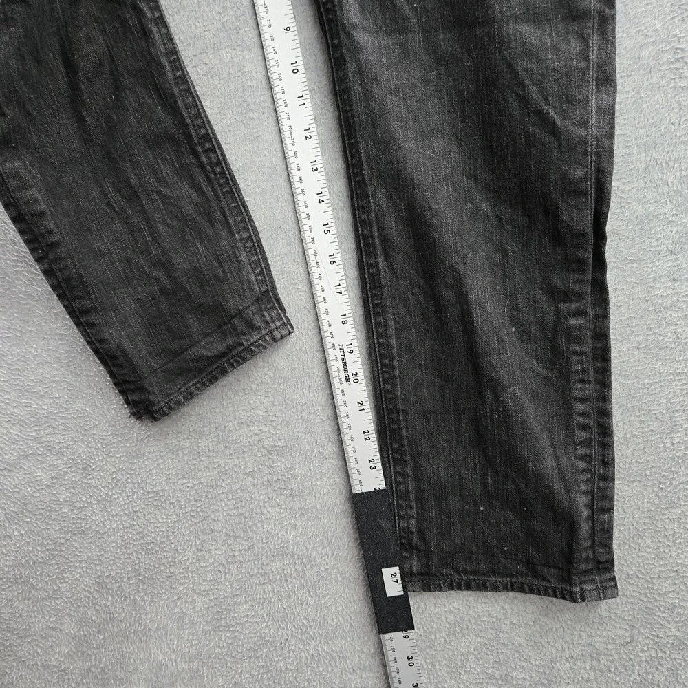 Levi's 511 Men Jeans 36X30 Black Denim Slim Fit‎ Logo 27